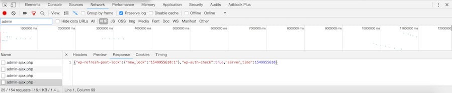 Admin-ajax.php triggered on backend