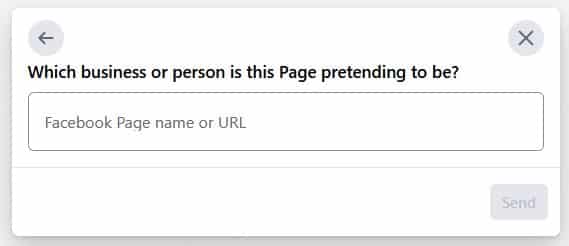 Add the link to your Facebook Page for investigation