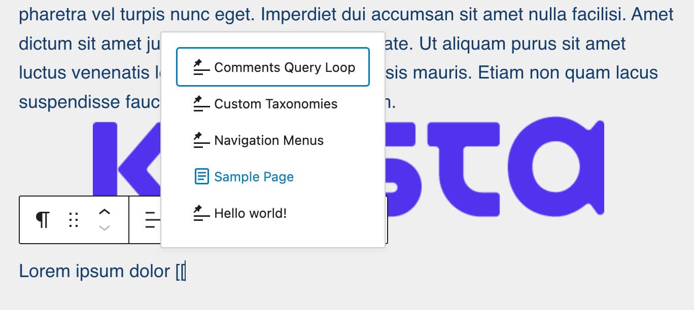 Adding internal links in WordPress 6.0 is easier.