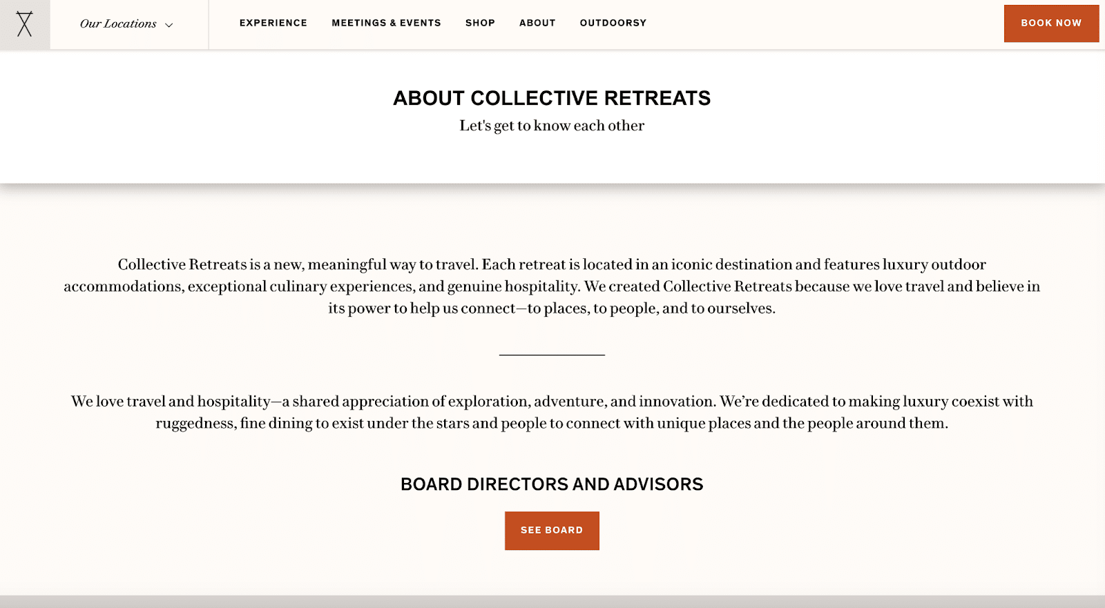 If you don’t have a bunch of photos, consider an all-text About Us page.