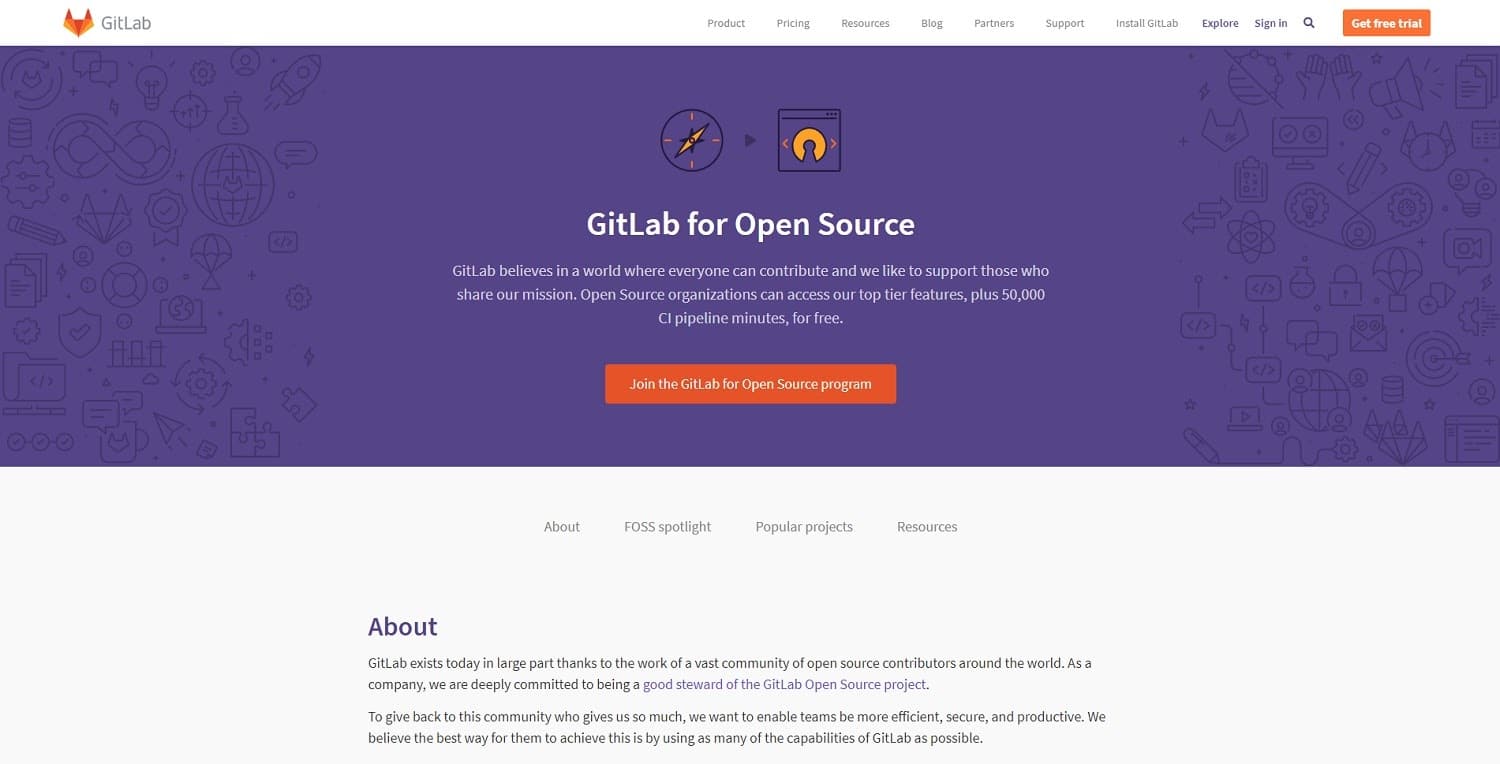 GitLab for Open Source