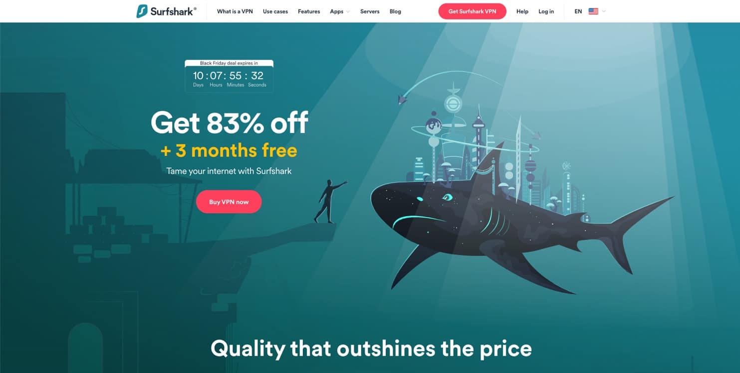 Surfshark VPN service