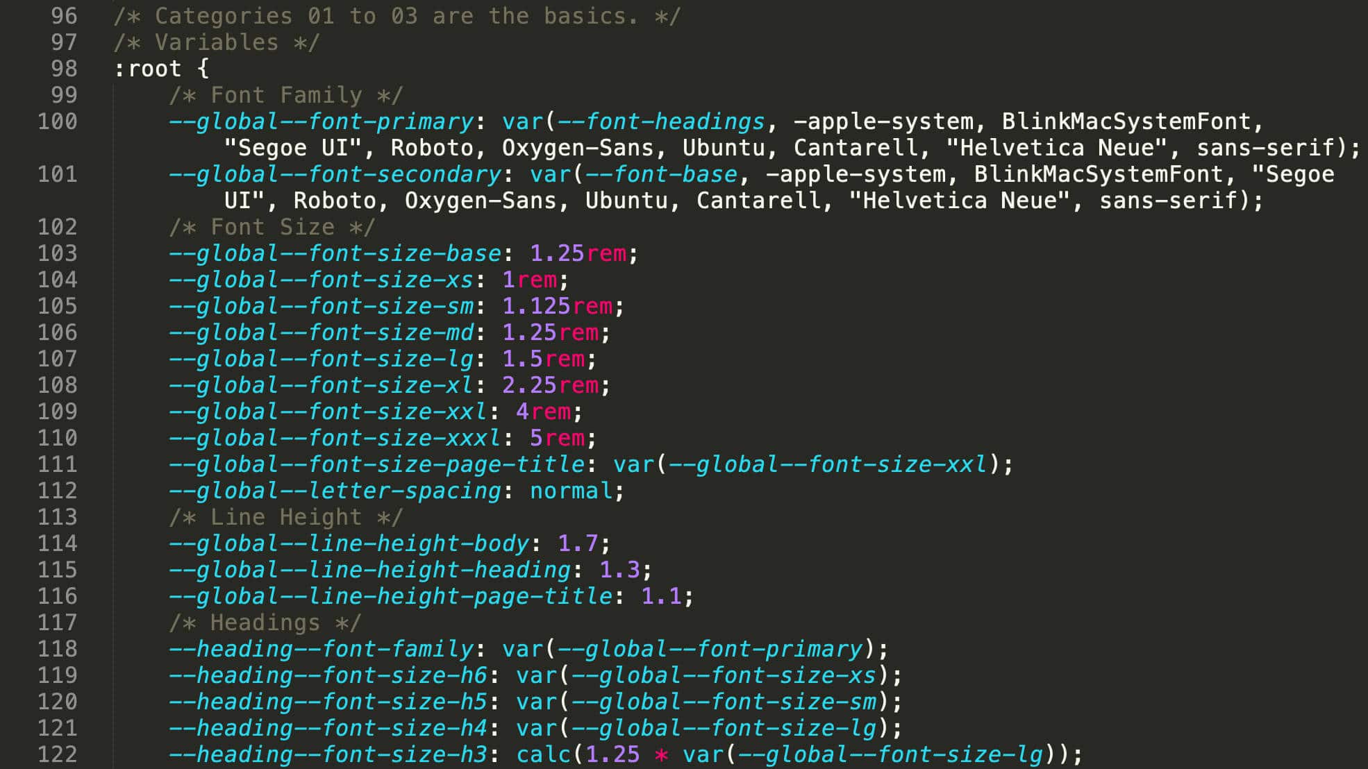 CSS custom properties in Twenty Twenty-One