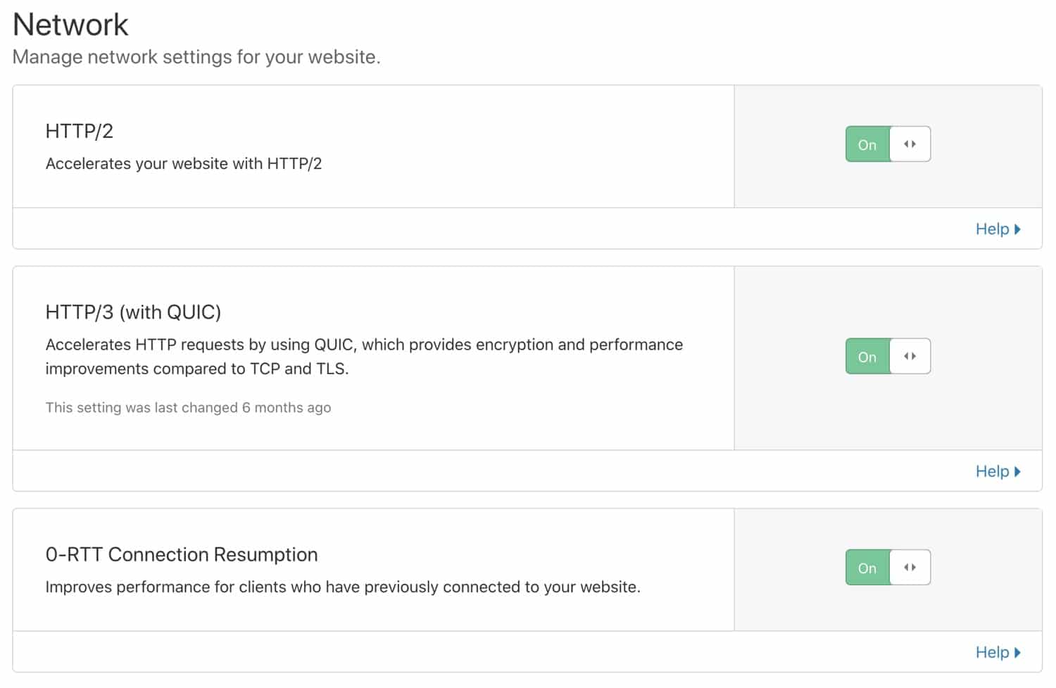 Cloudflare settings for WordPress in the network tab.