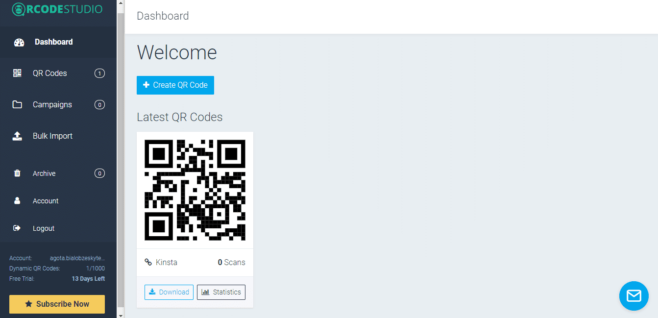 QR code list