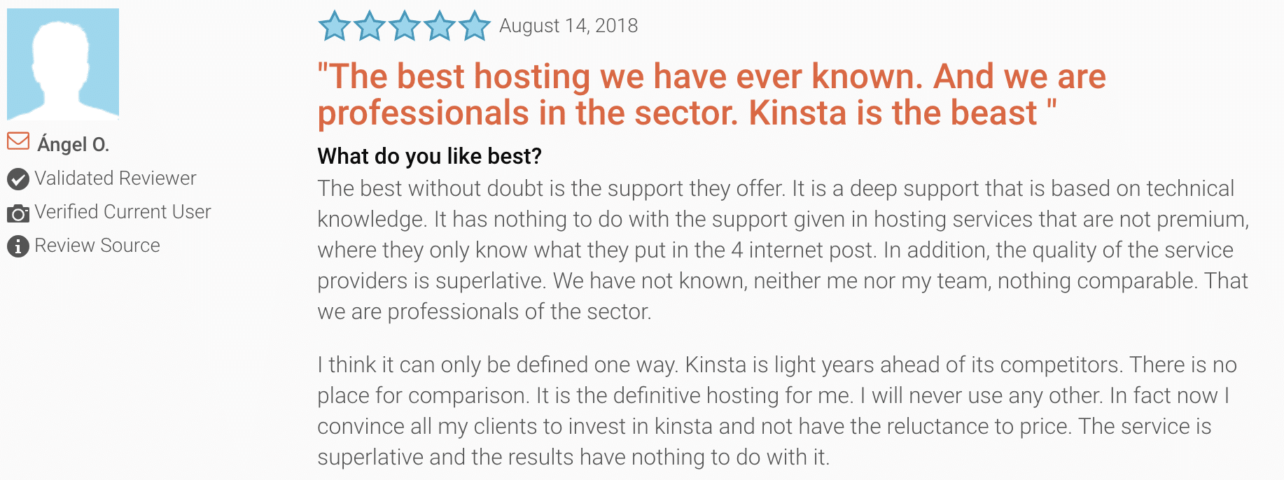 Kinsta review