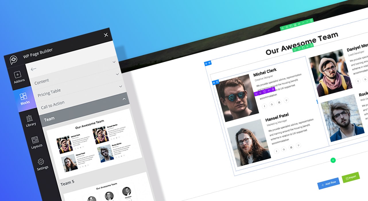 WP Page Builder blocks