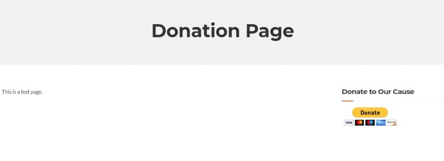 PayPal Donate button on a widget PayPal Donate button on a widget