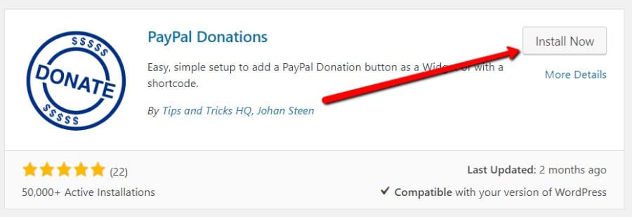 Install PayPal Donations plugin Install PayPal Donations plugin
