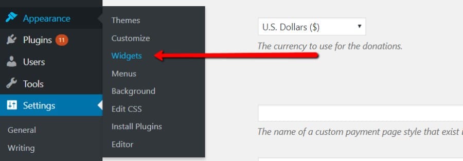 WordPress widgets WordPress widgets