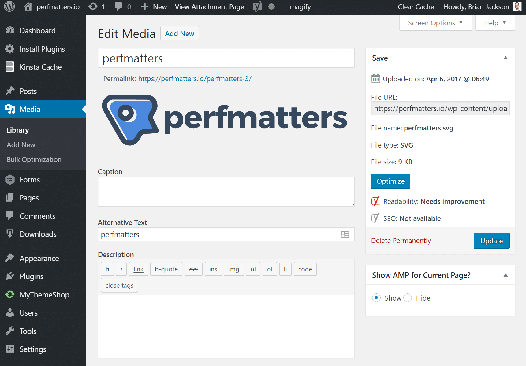 svg in media library