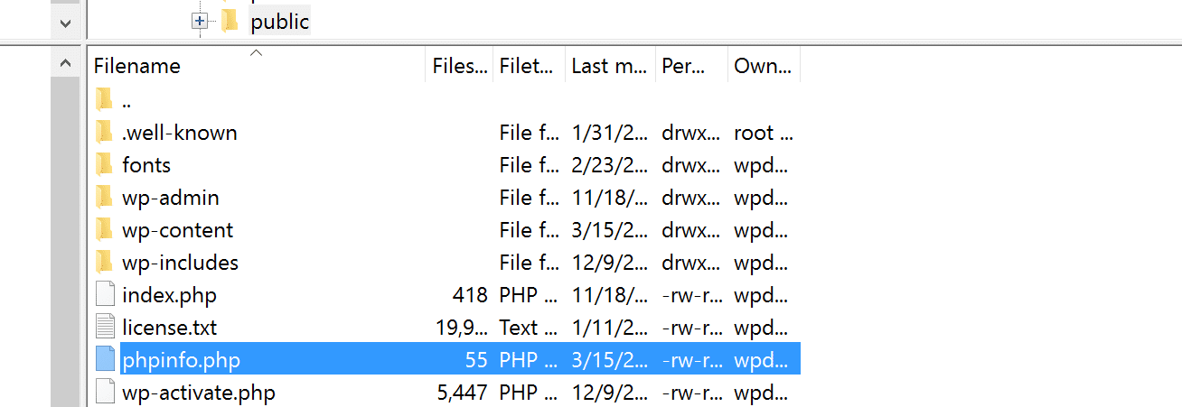 Upload phpinfo.php file upload phpinfo file