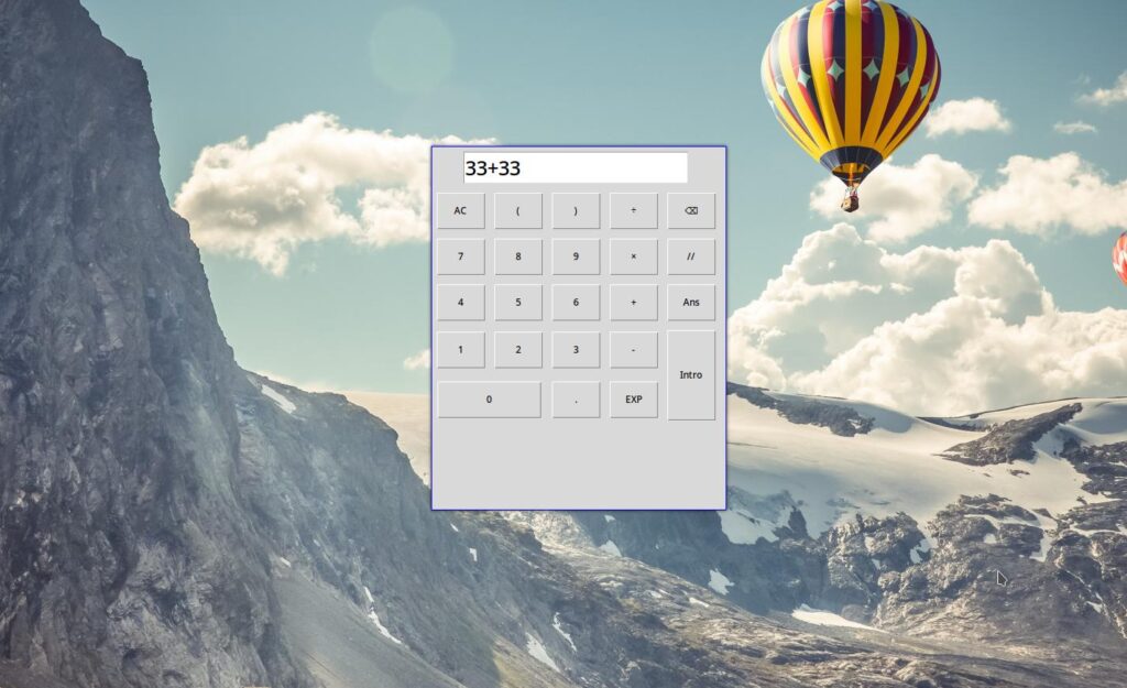 Tkinter calculator, doing the operation 