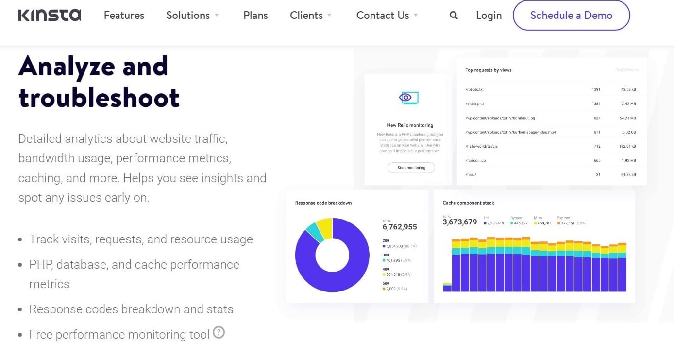 The MyKinsta homepage with the headline