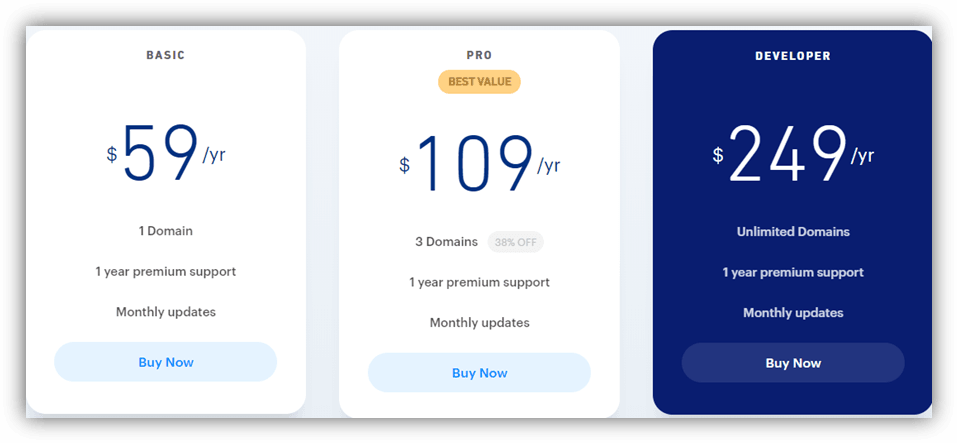 WP datatable plugin pricing