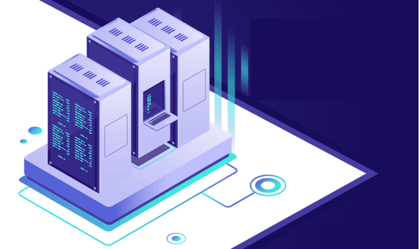 three servers with data