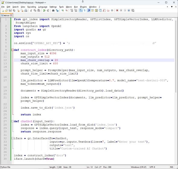 Train an AI Chatbot With Custom Knowledge Base Using ChatGPT API, LangChain, and GPT Index (2023)