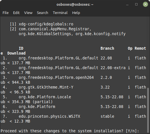 Installing WSJT-X via flatpak