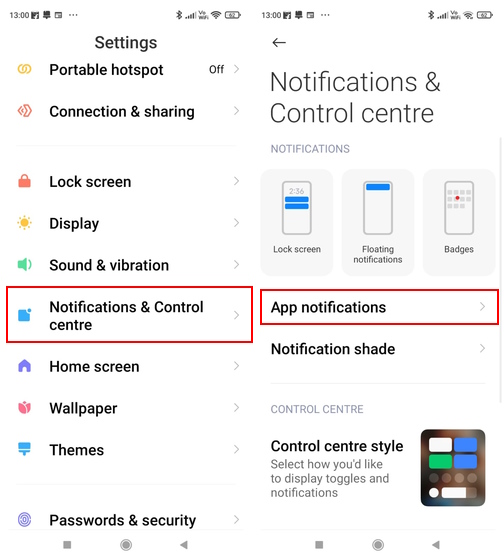 miui app notifications