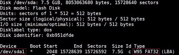 fdisk raspberry pi