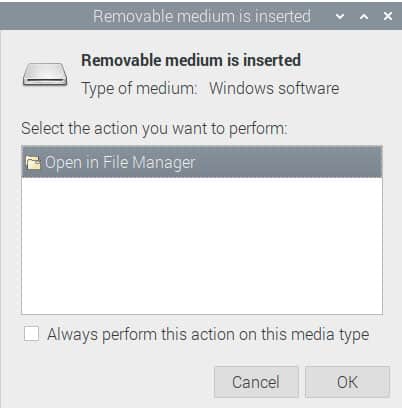 insert usb drive raspberry pi