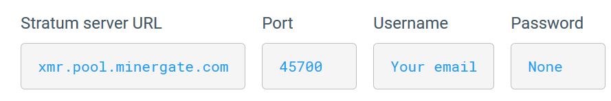 minergate monero pool