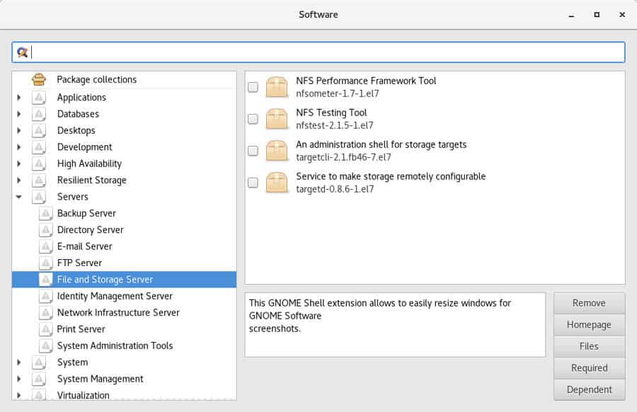 software installation tool centos