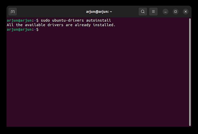 Install Drivers in Ubuntu From Terminal