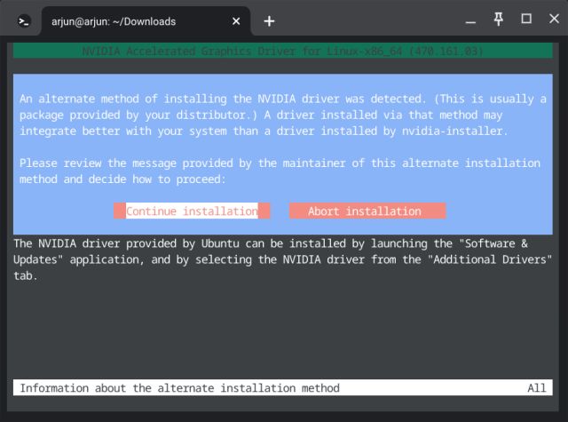 ubuntu nvidia .run driver