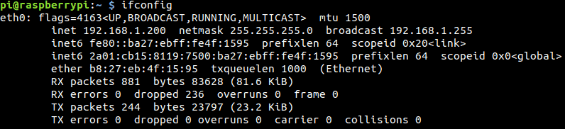 ifconfig