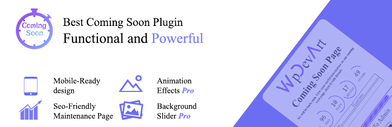The banner of the Coming Soon and Maintenance Mode plugin.