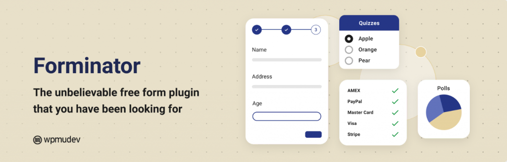 The Forminator plugin banner