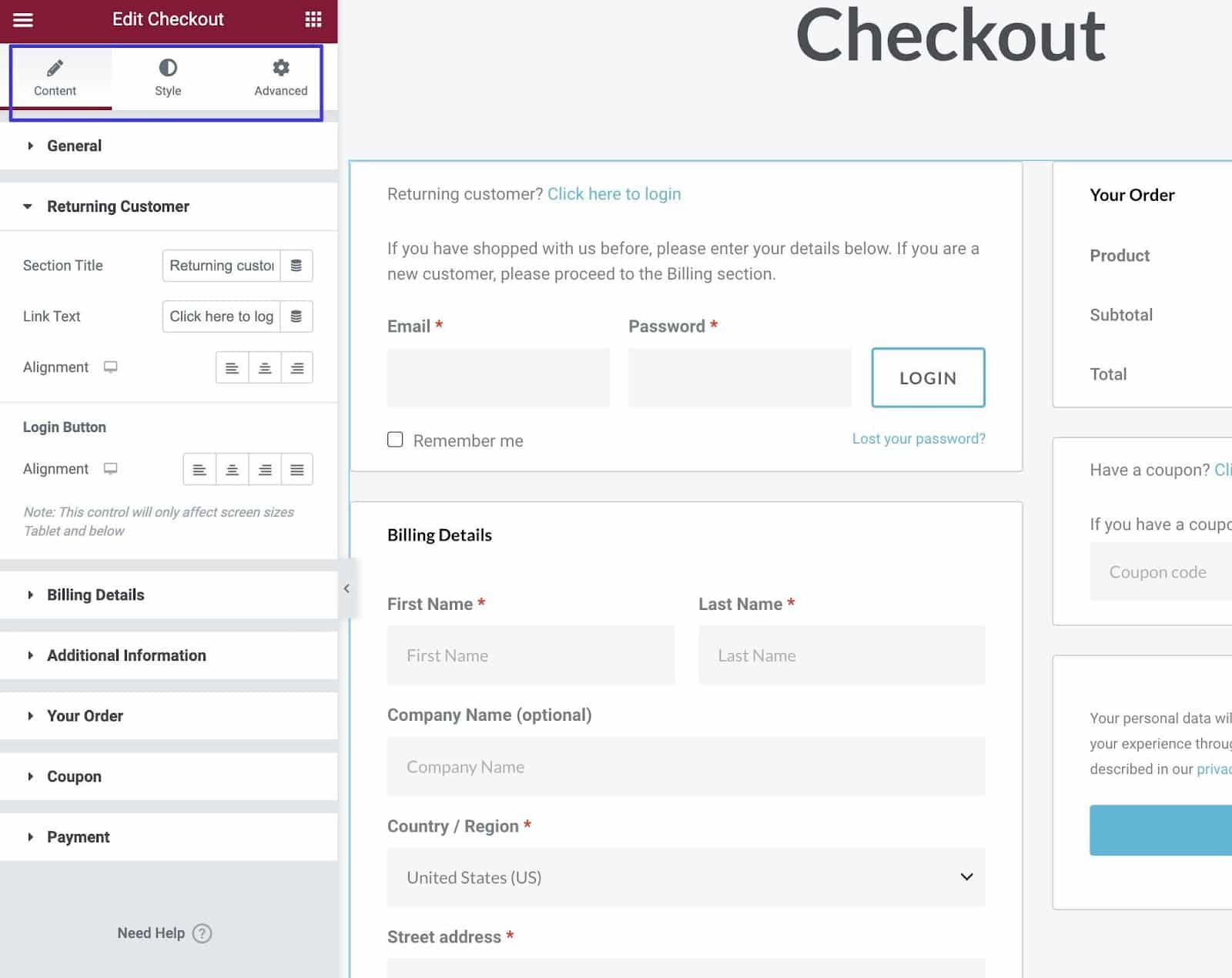 Edit checkout tools.