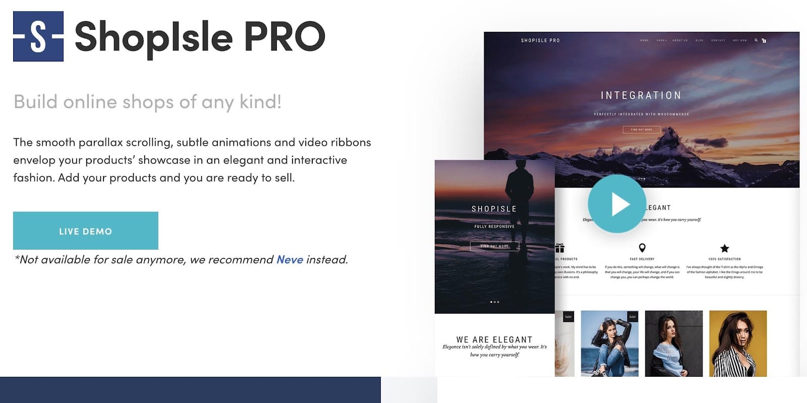 Homepage for ShopIsle.