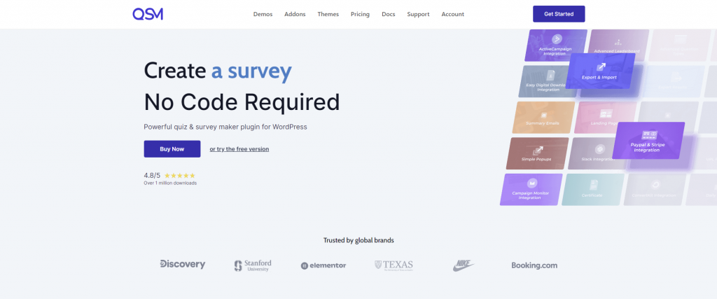 The Quiz and Survey Master official homepage