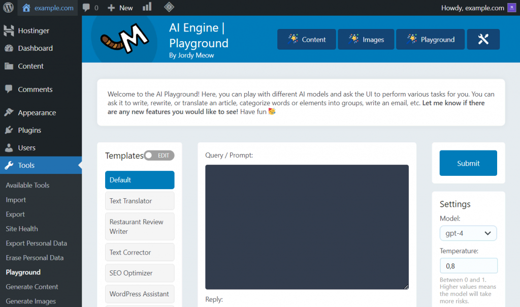AI Engine's Playground