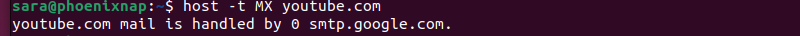 host tm youtube terminal output