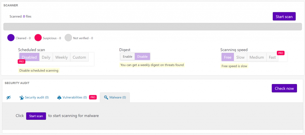 Malware scan on Titan Anti-Spam & Security