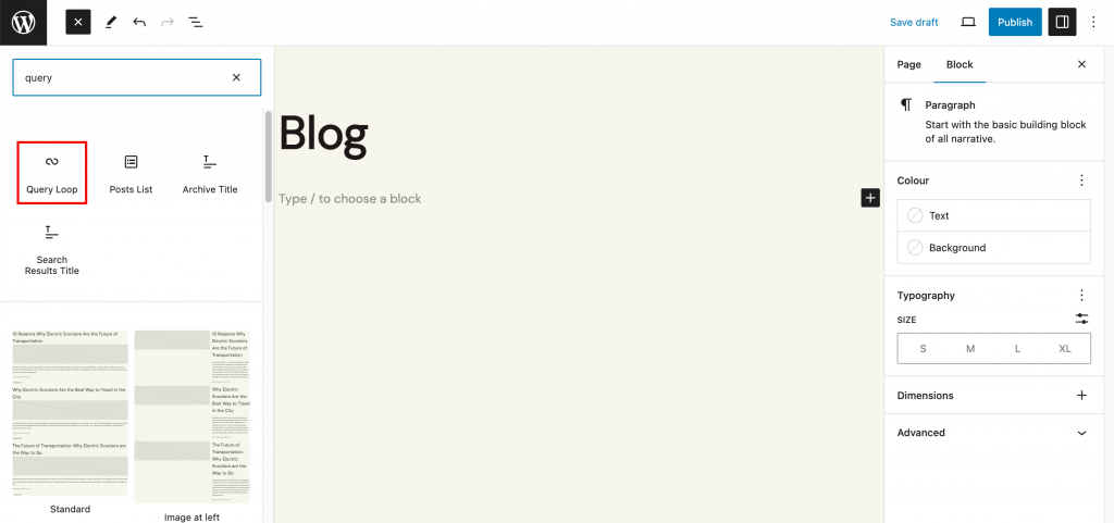 Gutenberg-query-loop-screenshot