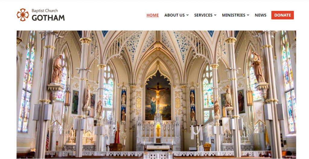 The Endurance WordPress theme for churches