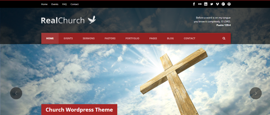 Real Church WordPress theme