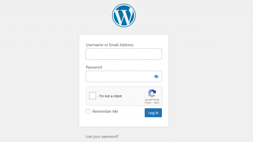 reCAPTCHA in WordPress login page