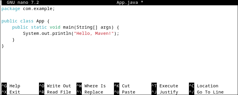 App.java file