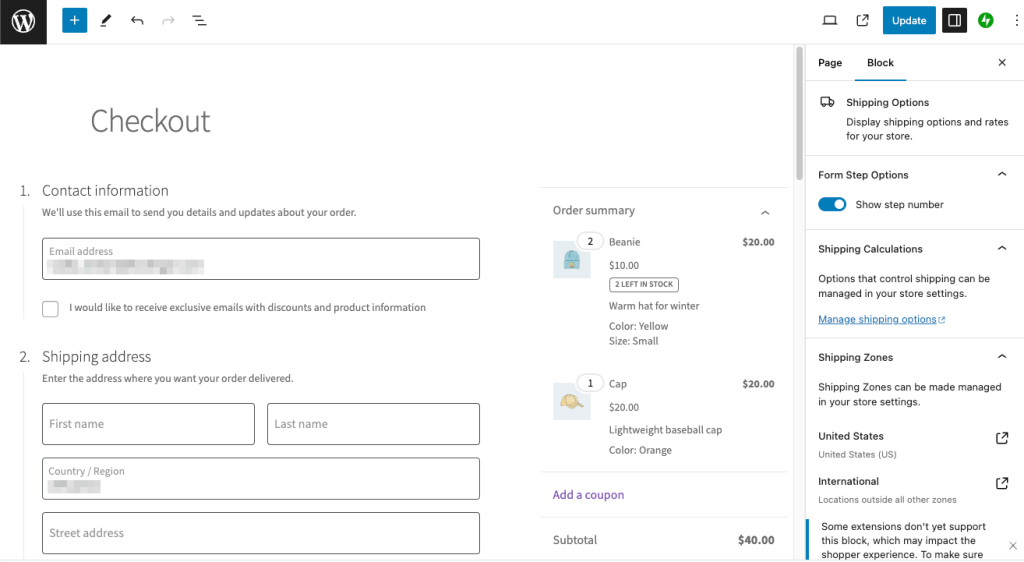 Customizing Storefront's checkout page in WordPress
